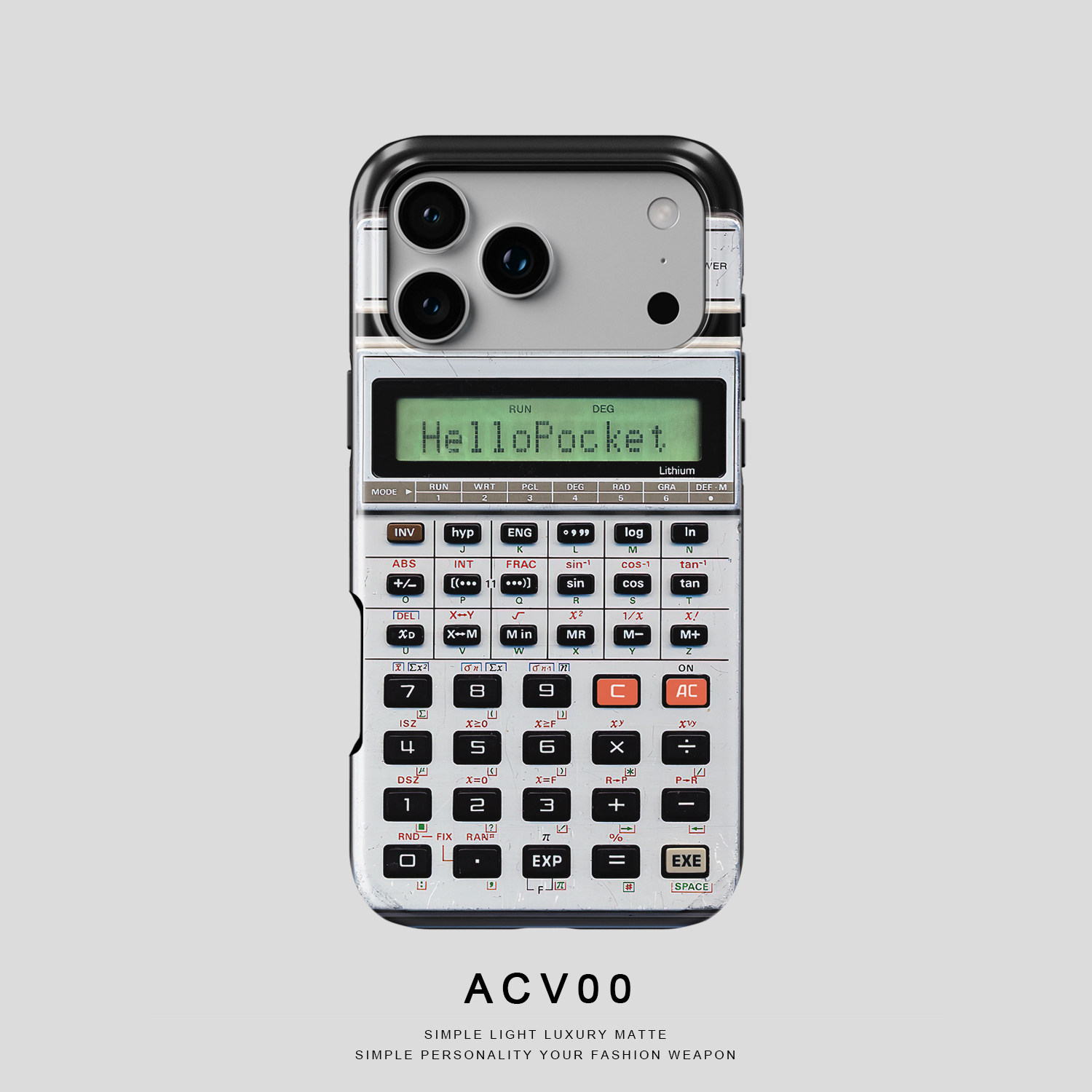 Acvoo伪装计算器创意iPhone17Promax保护16适用于苹果15手机壳14防摔壳13不褪色12环保11可水洗Air全包