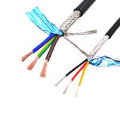 0.15 镀锡铜芯屏蔽线RVVP2 8芯2 0.2平方信号线护套线