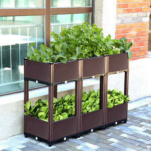种菜神器花盆家庭阳台方形特大号塑料蔬菜种植箱屋顶楼顶长条韭