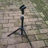 二胡话筒支架收缩升降话筒架落地无线话筒夹支架