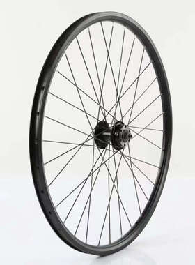 24/26/27.5/29寸山地自行车轮组铁六丁花鼓旋式飞轮 双层车圈碟刹
