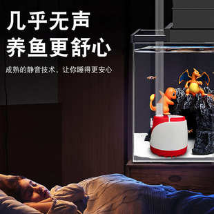 鱼缸抽水底吸泵水族箱潜水泵养龟吸水泵定频泉龙静音泵