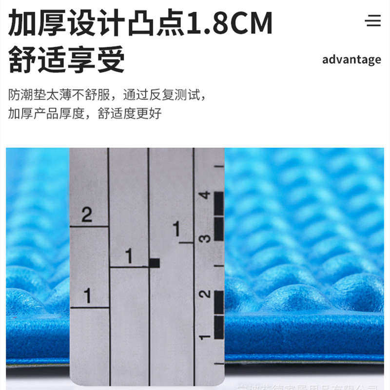 加厚双人铝膜蛋巢防潮垫蛋槽垫帐篷地垫可折叠便携户外露营午睡垫