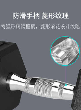 PROIRON/普力艾六角纯钢哑铃包胶男士健身哑铃家用健身房专用