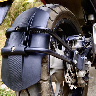 龙嘉V咖银钢铁拳摩托车后挡泥板龙嘉250后沙板挡水板后土除挡泥瓦
