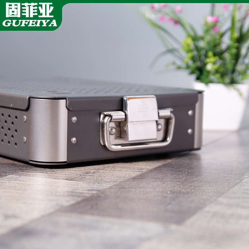 304不锈钢搭扣医疗箱手提箱带把手锁扣用消毒工具盒一体搭扣拉