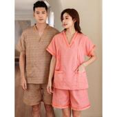 浴衣加厚洗浴中心按摩足疗 默美德 男女款 棉质汗蒸服大码 家居 新款