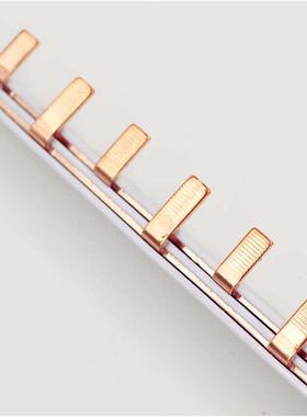 DZ47 C45汇流排2P 63A空开连接排铜排配电箱连接条母线排紫铜 1米