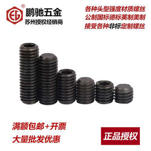 M20紧丝端米止付 EG鹏驰45H12.9级内六角GB77平定顶DIN913机M3