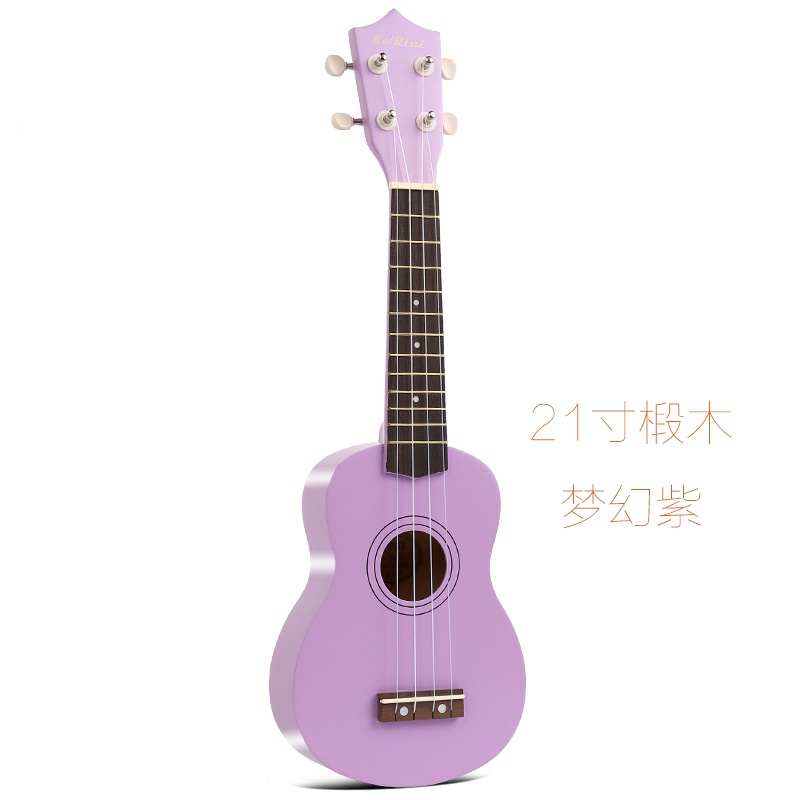 尤克里里女男初学者儿童成人学生21寸23寸吉他彩色全木质乌克丽