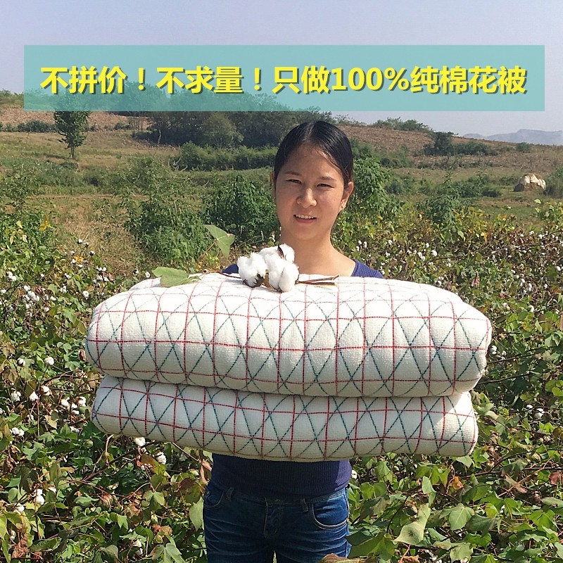 纯棉花被子手工棉被冬被加厚保暖10斤棉絮床垫被棉胎全棉被芯单人,床上用品,棉花被,淘宝优惠券,粉丝福利购,淘宝优惠卷