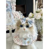AW宠物狗狗比熊衣服重工花边裙猫咪衣服郁金香清新可爱外出吊带裙