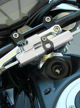 摩托车通用改装钛尺阻尼器减震防甩头钛尺固定支架方向杆平衡杆