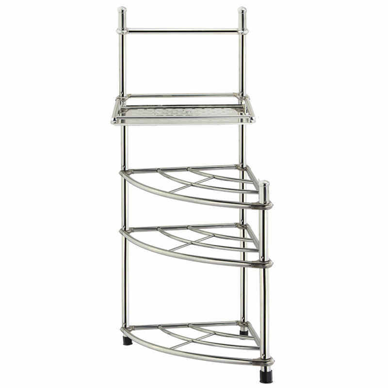 多层不锈钢洗脸盆架子厨房浴室卫生间三角架收纳洗手间置物架落地