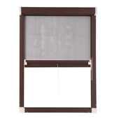 自装 隐形纱窗防鼠防猫抓不锈钢纱窗网伸缩推拉卷筒纱窗铝合金边框