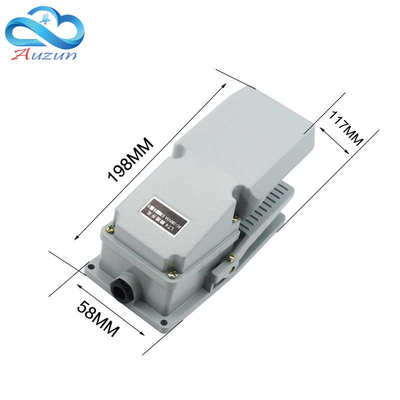 脚踏开关 铝壳 LT4 220V机床配件踏板脚踩开关自复位