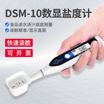 力辰00110数显盐度计食品卤水汤汁咸度测量仪DSM10自动咸度