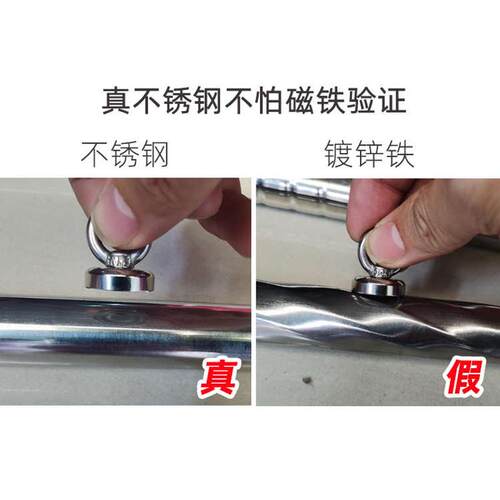 加粗三开门宫廷不锈钢落地双人床加厚1.5m1.8米家用1.2杆蚊帐支架