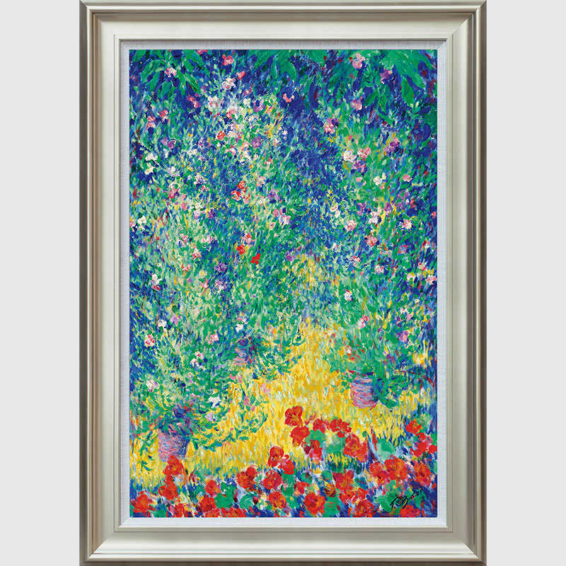 伯爵花园 巴特勒 风景花卉油画 美式欧式餐厅玄关走廊客厅装饰图片