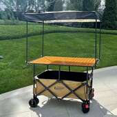 摆摊小推车可折叠手推拉车夜市公园路边摆地摊专用桌子户外出摊