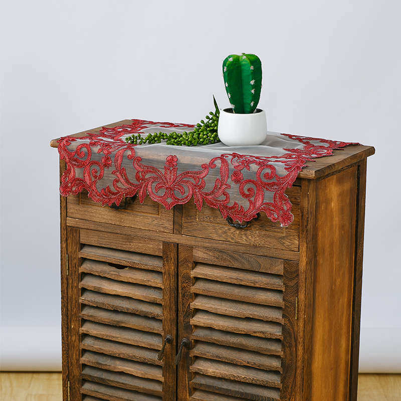 欧式盖布蕾丝绣花冰箱万能盖巾桌布空调床头柜电视柜电视防尘盖巾,居家布艺,桌布,淘宝优惠券,粉丝福利购,淘宝优惠卷