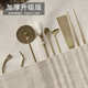 升级加厚纯黄铜七件套香道套装 用品工具勺铲灰押打篆空熏隔火用品