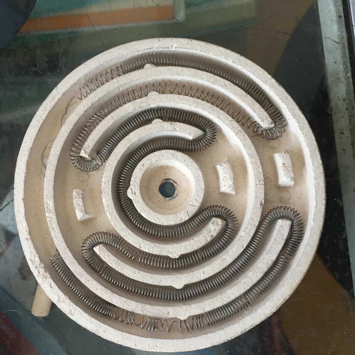 电炉盘绕线盘子1000W1500W2000W陶瓷圆形炉芯取暖炉速热家用