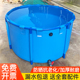 帆布鱼池折叠加厚带支架锦鲤养殖户外大型水箱防水布刀刮布蓄水池