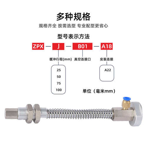 全力发机械手真空吸盘H63/H80/HB63/HB80配ZPX-J25/50/75金具支架
