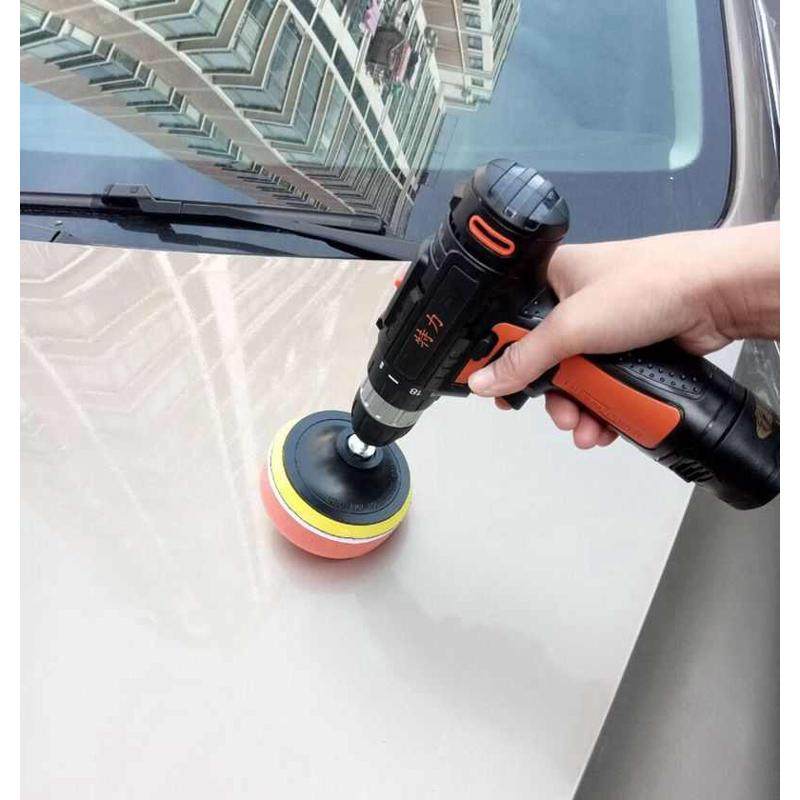 汽车用小型抛光机充电打蜡机打磨封釉机迷你无线12V锂电池可调速