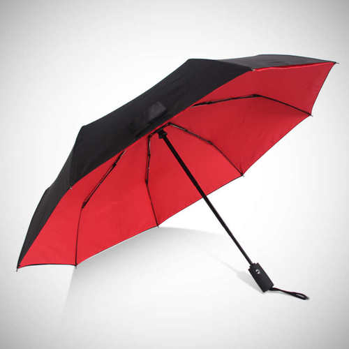 雨景全自动雨伞折叠双层防风男女学生超大双人商务加固三折晴雨伞