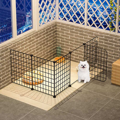 宠物围栏室内狗屋狗栅栏自由狗笼子猫笼防越狱训练厕所小型犬狗窝