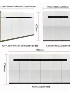 鞋柜 简约现代欧式木制门厅玄关隔断柜 烤漆大容量白色田园薄鞋架