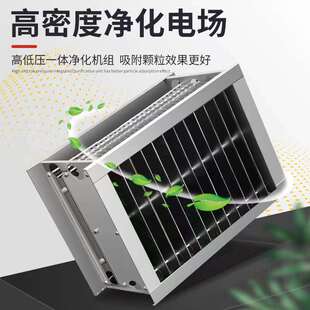 油烟净化器饭店餐饮烧烤商用低空排放多风量铝制电场净化油烟除味