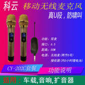 移动音响单反手机电脑家用户外一体无线话筒麦克风