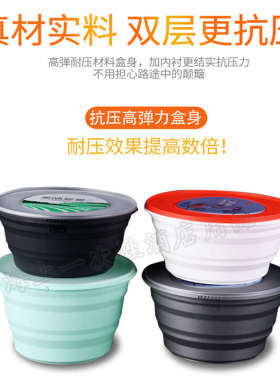 防盗锁扣打包盒灰色1250ml套毫升打包密封碗双层1750汤面分离200