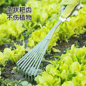 沃施worth园艺九齿耙家用花园细齿小草耙子搂树叶杂物清理手工具