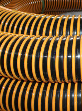 50吸沙管2寸PVC米耐磨加厚塑螺旋通风管黄色吸尘20加强喷砂机筋管