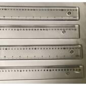1.5米钢尺 透明尺60cm1.25米有机塑料加厚直尺一字尺1m1.2米 包邮