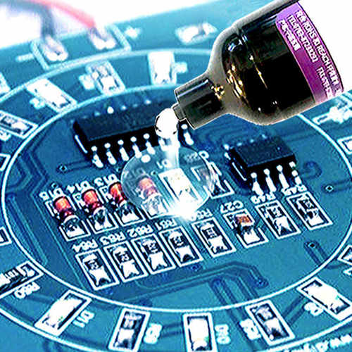 uv胶水电子线路板元件固定光固化保护透明胶胶绝缘快干焊点软胶胶