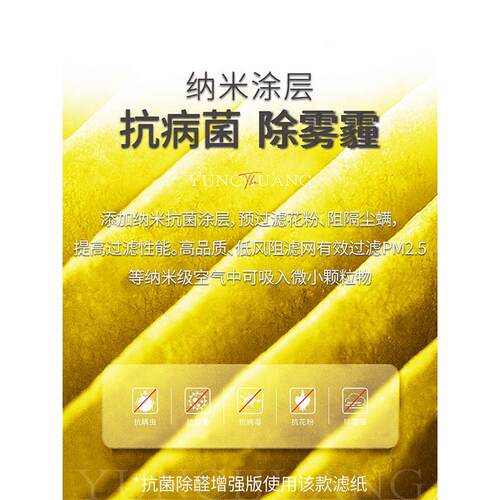 适配Giabo捷家伴PAC2302空空氣淨化消毒機清新机过滤网除甲醛滤芯
