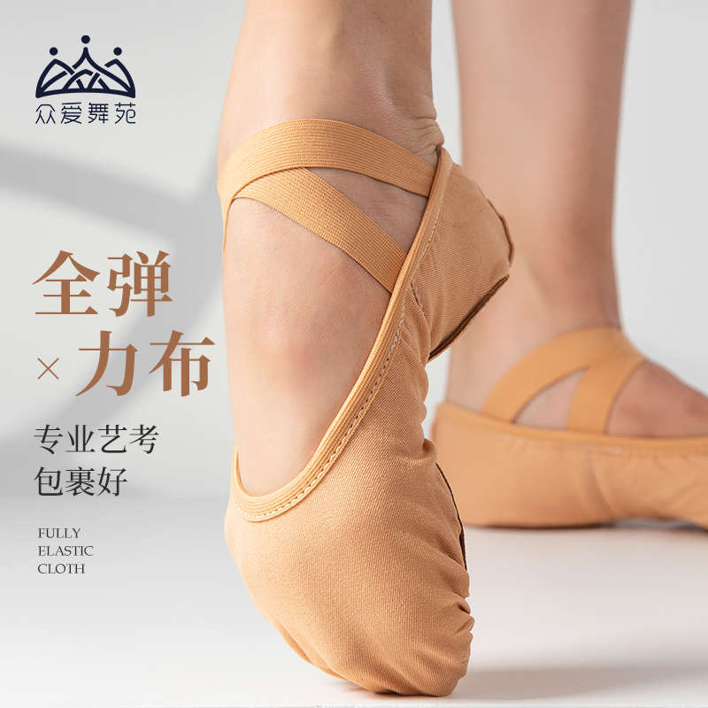 众爱舞苑软底舞蹈鞋女2024新款中国古典成人肉色芭蕾练功形体儿