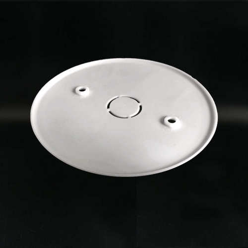 86型圆盖板暗盒有孔保护盖接线盒盖子通用防尘盖圆形塑料底盒盖