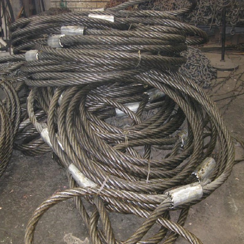 钢丝绳套插编压制软钢丝绳编头起重搬运塔吊车吊具机车用拖车索