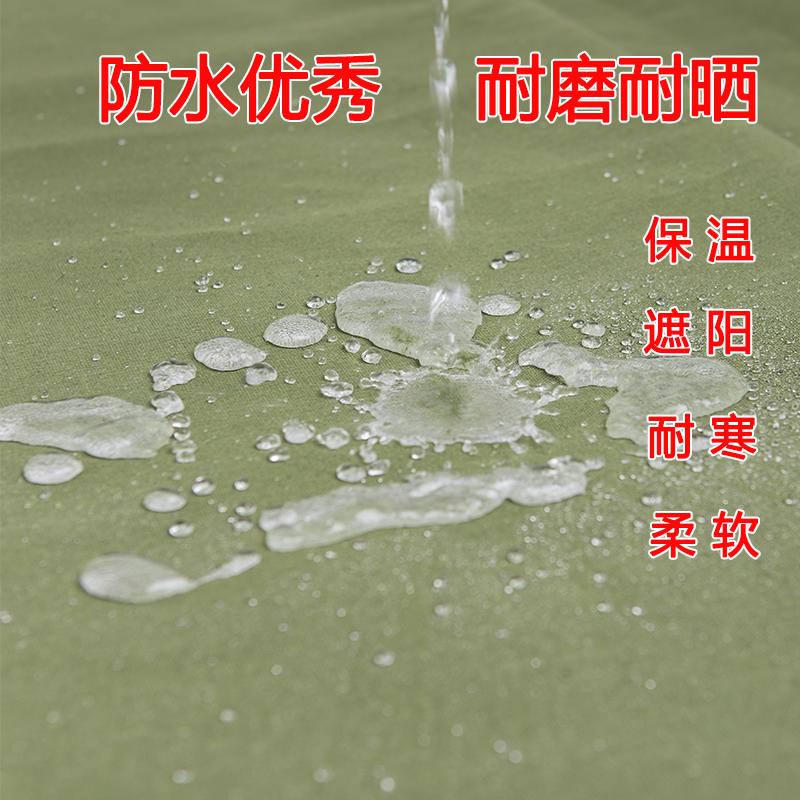 加厚军绿色帆布耐磨防雨苫布涤纶帆布遮阳帆布有机硅帆布保温帆