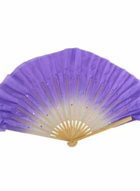 红舞鞋90280双面舞蹈扇秧歌舞蹈扇子表演扇子演出扇子1尺真丝扇