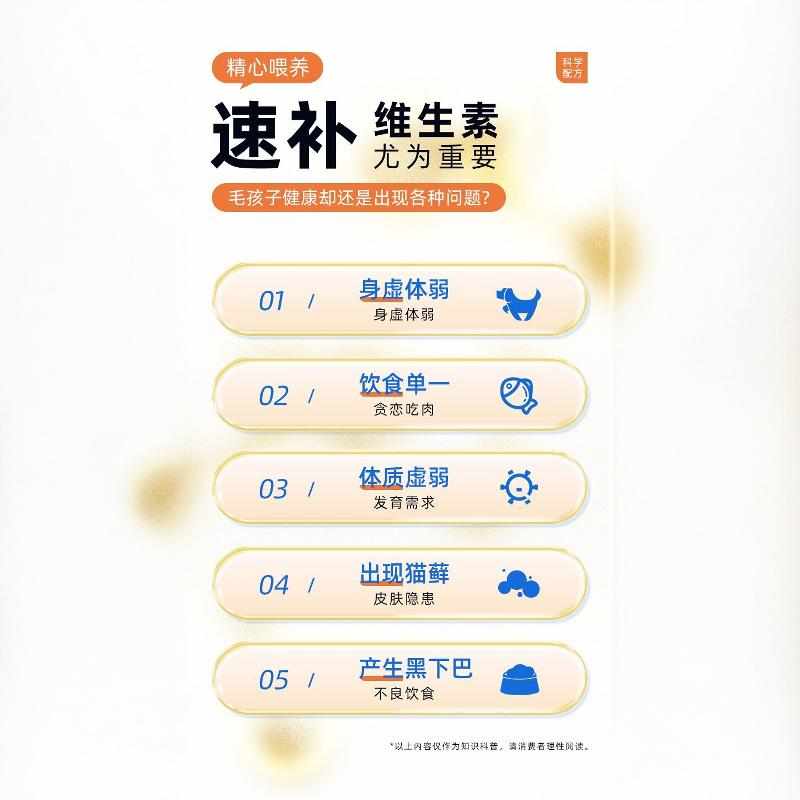 14种复合维生素片宠物零食猫狗通用猫咪狗狗专用维生素b营养美