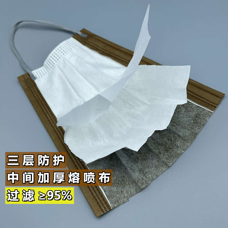 个性时尚彩色纯色深咖深墨绿防护口罩男女网红熔喷布透气百搭面