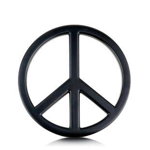 汽车个性金属反战车标和平标志车贴反核战车身贴尾标叶子板装饰