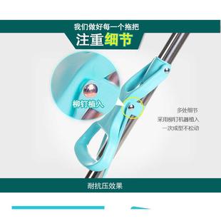 免手洗轮滚对折四面大号可挤水海绵头拖 家欣家用胶棉吸水拖把